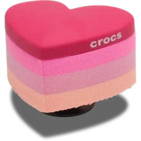 Ciondoli Jibbitz “Cuore rosa impilato”