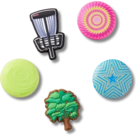 Ciondoli Jibbitz™ Disc Golf, confezione da 5