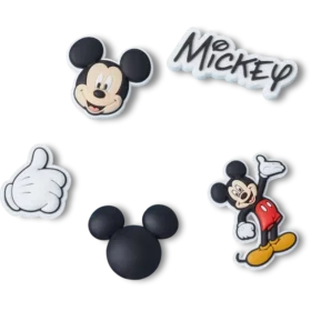 Ciondoli Jibbitz™ Disney Topolino, confezione da 5