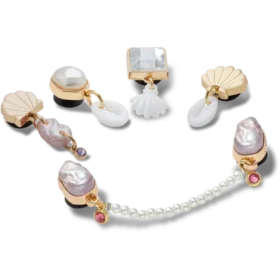 Ciondoli Jibbitz™ “Elevated Pearl” (confezione da 5)