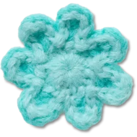 Ciondoli Jibbitz “Fiore blu all’uncinetto”