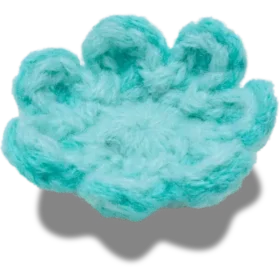 Ciondoli Jibbitz “Fiore blu all’uncinetto”