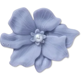 Ciondoli Jibbitz “Fiore pervinca con perla”