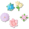 Ciondoli Jibbitz™ “Fiori con perline” – Confezione da 5 Ciondoli Jibbitz™ “Fiori con perline” – Confezione da 5