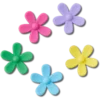 Ciondoli Jibbitz™ Flower Power confezione da 5 Ciondoli Jibbitz™ Flower Power confezione da 5
