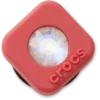 Ciondoli Jibbitz™ in PVC rosso quadrato con gemma SMT