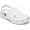 Ciondoli Jibbitz™ in PVC verde a forma di quadrato con gemma incastonata
