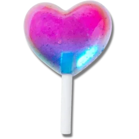 Ciondoli Jibbitz™ “Lecca-lecca a forma di cuore di gelatina”