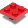 Ciondoli Jibbitz Lego® Tassello rosso 2×2 Ciondoli Jibbitz Lego® Tassello rosso 2×2