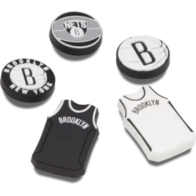 Ciondoli Jibbitz™ NBA Brooklyn Nets, confezione da 5 Ciondoli Jibbitz™ NBA Brooklyn Nets, confezione da 5