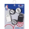 Ciondoli Jibbitz™ NBA Brooklyn Nets, confezione da 5 Ciondoli Jibbitz™ NBA Brooklyn Nets, confezione da 5