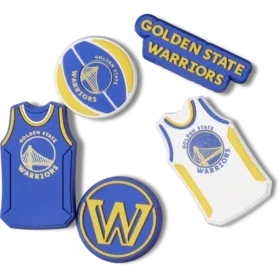 Ciondoli Jibbitz™ NBA Golden State Warriors, confezione da 5