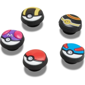 Ciondoli Jibbitz™ Poke Ball, confezione da 5