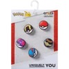 Ciondoli Jibbitz™ Poke Ball, confezione da 5