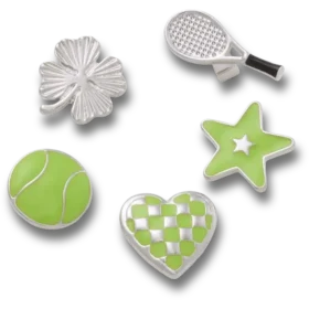 Ciondoli Jibbitz™ “Sandali C” Lucky Sport, confezione da 5
