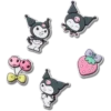 Ciondoli Jibbitz Sanrio Kuromi, confezione da 5 Ciondoli Jibbitz Sanrio Kuromi, confezione da 5