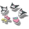 Ciondoli Jibbitz Sanrio Kuromi, confezione da 5 Ciondoli Jibbitz Sanrio Kuromi, confezione da 5
