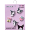 Ciondoli Jibbitz Sanrio Kuromi, confezione da 5 Ciondoli Jibbitz Sanrio Kuromi, confezione da 5