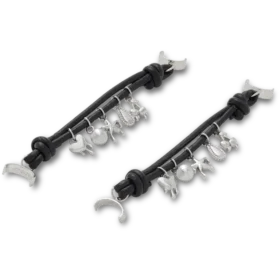 Ciondoli Jibbitz™ “Silver Icons Sandal Chain” in confezione da 2