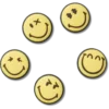 Ciondoli Jibbitz™ Smileyworld, confezione da 5