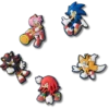 Ciondoli Jibbitz™ Sonic the Hedgehog, confezione da 5 Ciondoli Jibbitz™ Sonic the Hedgehog, confezione da 5