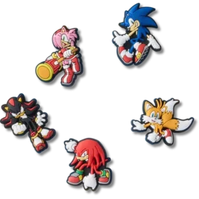 Ciondoli Jibbitz™ Sonic the Hedgehog, confezione da 5