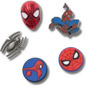Ciondoli Jibbitz™ Spiderman II, confezione da 5