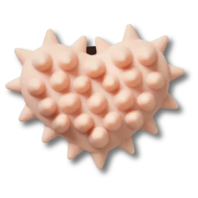 Ciondoli Jibbitz™ Spike a forma di cuore rosa chiaro
