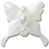 Ciondoli Meta Jelly White Butterfly Jibbitz™