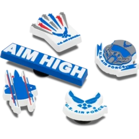 Ciondoli per scarpe Jibbitz™ “Armed Forces Us Air Force” confezione da 5 Ciondoli per scarpe Jibbitz™ “Armed Forces Us Air Force” confezione da 5