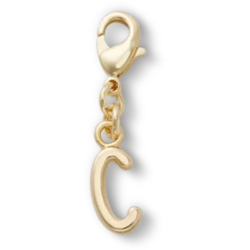 Ciondolo Jibbitz™ con la lettera C dorata