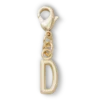 Ciondolo Jibbitz™ con la lettera D in oro