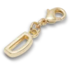 Ciondolo Jibbitz™ con la lettera D in oro