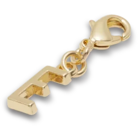 Ciondolo Jibbitz™ con la lettera E dorata