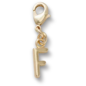 Ciondolo Jibbitz™ con la lettera F dorata