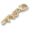 Ciondolo Jibbitz™ con la lettera F dorata