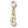 Ciondolo Jibbitz™ con la lettera G dorata