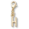 Ciondolo Jibbitz™ con la lettera H dorata