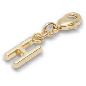 Ciondolo Jibbitz™ con la lettera H dorata