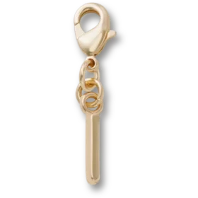 Ciondolo Jibbitz™ con la lettera I in oro