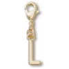 Ciondolo Jibbitz™ con la lettera L dorata