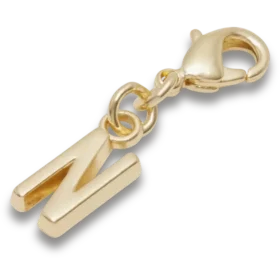 Ciondolo Jibbitz™ con la lettera N dorata