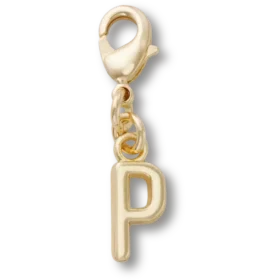 Ciondolo Jibbitz™ con la lettera P dorata