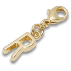Ciondolo Jibbitz™ con la lettera R dorata