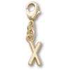 Ciondolo Jibbitz™ con la lettera X dorata