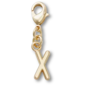 Ciondolo Jibbitz™ con la lettera X dorata