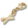 Ciondolo Jibbitz™ con la lettera X dorata