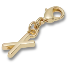 Ciondolo Jibbitz™ con la lettera X dorata
