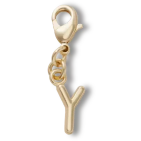 Ciondolo Jibbitz™ con la lettera Y dorata