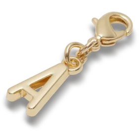 Ciondolo Jibbitz™ con lettera “A” dorata